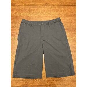 Nike Youth XL Golf Dri-Fit Gray Black Striped Shorts